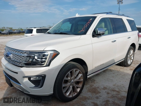 2018 Ford Expedition Platinum with VIN 1FMJU1LT3JEA51867, listed as a IAAI auction lot 40509097 with 1 mi miles. Bid and sale history available at carsss.com. Image 2.