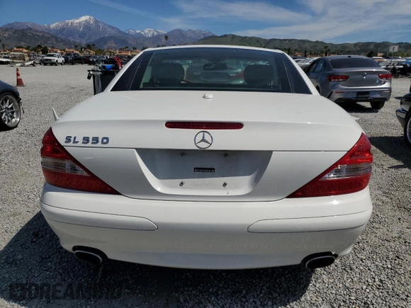 2008 Mercedes-Benz SL 550 with VIN WDBSK71FX8F141776, listed as a Copart auction lot 50004185 with 58,668 mi miles and Salvage title. Bid and sale history available at DreamBid. Image 6.