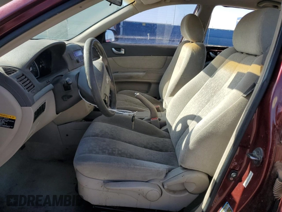 2007 Hyundai Sonata GLS with VIN 5NPET46C37H291788, listed as a Copart auction lot 52166515 with 169,254 mi miles and Clean Title. Bid and sale history available at DreamBid. Image 7.