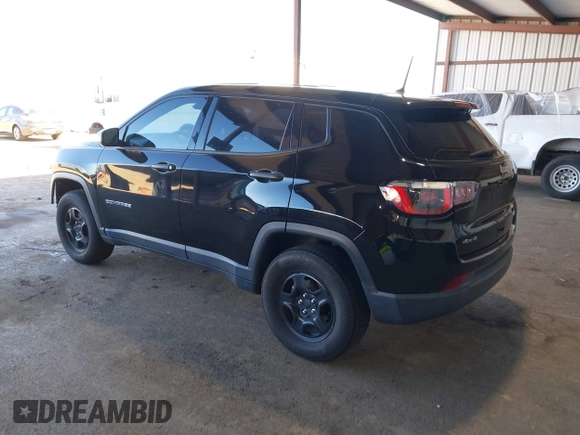 2017 Jeep Compass Sport z VIN 3C4NJDABXHT665044, wystawiony jako IAAI lot #41652512 z przebiegiem 56 423 mil mil oraz . Historia ofert i sprzedaży dostępna na DreamBid. Obrazek 3.