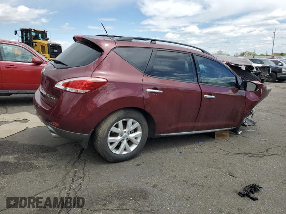 2012 Nissan Murano SL с VIN JN8AZ1MW8CW218045, выставлен на аукционе Copart как лот 55182975 с пробегом Не указан миль и Списание • Salvage title. История ставок и продаж доступна на DreamBid. Изображение 3.