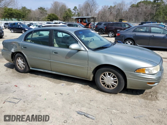 2005 Buick LeSabre Custom with VIN 1G4HP54K35U184059, listed as a Copart auction lot 50870355 with 154,673 mi miles and Salvage Title. Bid and sale history available at DreamBid. Image 4.