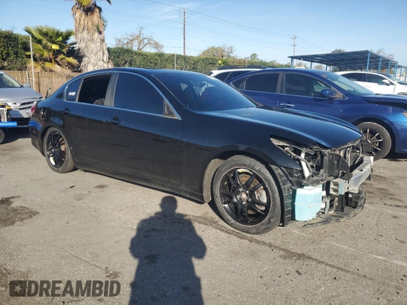 2013 Infiniti G37 Journey with VIN JN1CV6APXDM305861, listed as a Copart auction lot 49513915 with Not Provided miles and Salvage Title. Bid and sale history available at DreamBid. Image 4.