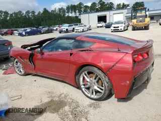 2015 Chevrolet Corvette Z51 3LT with VIN 1G1YM2D7XF5100461, listed as a Copart auction lot 68673454 with Not Provided miles and Salvage Title. Bid and sale history available at carsss.com. Image 2.