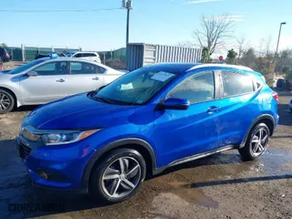 2021 Honda HR-V EX-L with VIN 3CZRU5H7XMM705640, listed as a IAAI auction lot 41223022 with 84,105 mi miles. Bid and sale history available at carsss.com. Image 2.