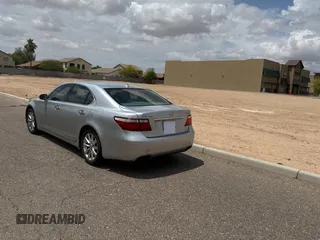 2009 Lexus LS 460 with VIN JTHCL46F795001457, listed as a Copart auction lot 55901025 with 148,490 mi miles and Salvage Title. Bid and sale history available at DreamBid. Image 3.