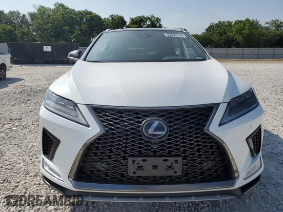 2021 Lexus RX with VIN 2T2YGMDA9MC058947, listed as a Copart auction lot 55890114 with 56,502 mi miles and Salvage Title. Bid and sale history available at carsss.com. Image 5.