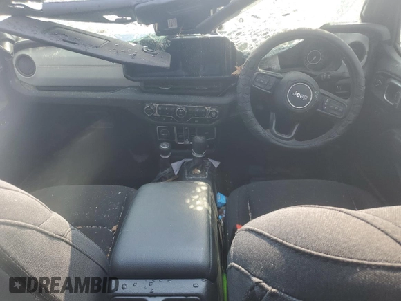 2024 Jeep Wrangler Sport with VIN 1C4PJXKN4RW197634, listed as a Copart auction lot 67890154 with 12,833 mi miles and Salvage title. Bid and sale history available at DreamBid. Image 8.