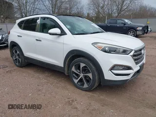 2016 Hyundai Tucson Limited z VIN KM8J3CA21GU057819, wystawiony jako IAAI lot #42101871 z przebiegiem 81 464 mil mil oraz . Historia ofert i sprzedaży dostępna na DreamBid. Obrazek 1.