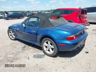 2000 BMW Z3 2.5 with VIN 4USCH9347YLF85613, listed as a IAAI auction lot 42194616 with 89,861 mi miles and . Bid and sale history available at DreamBid. Image 3.