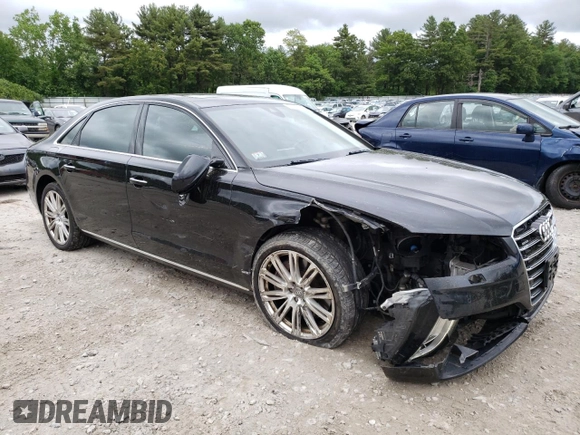 2015 Audi A8 4.0T with VIN WAU32AFD6FN013982, listed as a Copart auction lot 58122294 with 100,981 mi miles and Clean title. Bid and sale history available at DreamBid. Image 4.