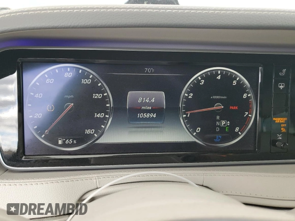 2015 Mercedes-Benz S 550 with VIN WDDUG8CB9FA159827, listed as a Copart auction lot 48759755 with 105,894 mi miles and Salvage Title. Bid and sale history available at DreamBid. Image 9.