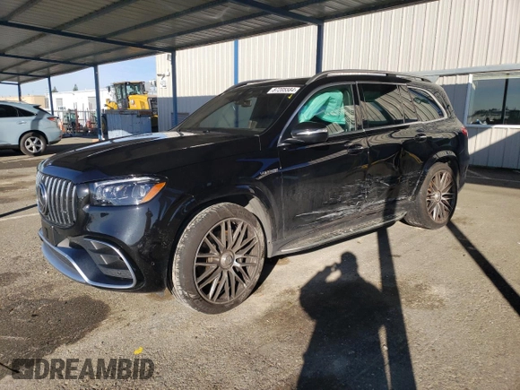 2021 Mercedes-Benz GLS with VIN 4JGFF8KE6MA316191, listed as a Copart auction lot 87205584 with 52,108 mi miles and Salvage Title. Bid and sale history available at carsss.com. Image 1.
