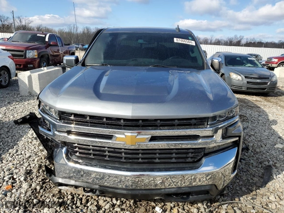 2019 Chevrolet Silverado 1500 LT with VIN 3GCUYDEDXKG182625, listed as a Copart auction lot 87466584 with 96,342 mi miles and Salvage Title. Bid and sale history available at carsss.com. Image 5.