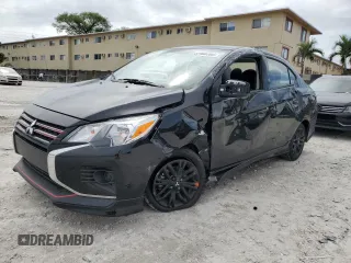 2024 Mitsubishi Mirage G4 ES with VIN ML32FUFJ2RHF12314, listed as a Copart auction lot 52408395 with 10,876 mi miles and Salvage Title. Bid and sale history available at carsss.com. Image 1.