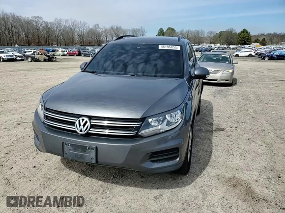 2016 Volkswagen Tiguan S with VIN WVGBV7AX6GW514811, listed as a Copart auction lot 48196855 with 84,870 mi miles and Salvage Title. Bid and sale history available at DreamBid. Image 12.