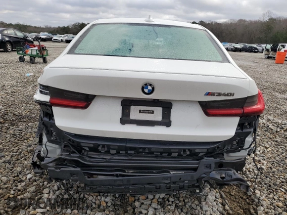 2020 BMW 3 Series M340i with VIN 3MW5U7J08L8B35753, listed as a Copart auction lot 86742584 with 21,055 mi miles and Salvage Title. Bid and sale history available at carsss.com. Image 6.