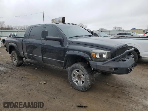 2007 Dodge 2500 Laramie with VIN 3D7KS29A37G841087, listed as a Copart auction lot 43170905 with 234,584 mi miles and Salvage Title. Bid and sale history available at DreamBid. Image 4.