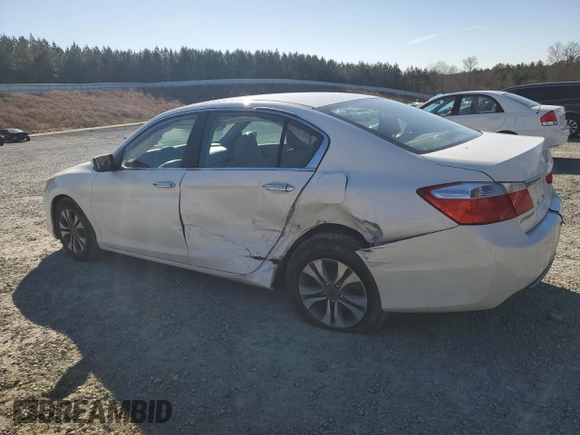 2015 Honda Accord Sedan LX with VIN 1HGCR2F30FA182450, listed as a Copart auction lot 46618085 with 143,876 mi miles and Salvage Title. Bid and sale history available at carsss.com. Image 2.