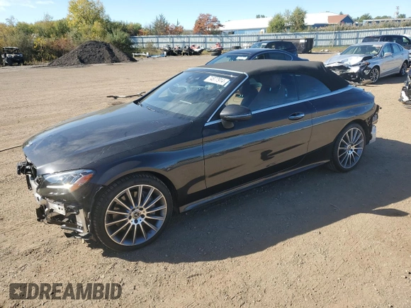 2022 Mercedes-Benz C 300 with VIN W1KWK8EB0NG111374, listed as a Copart auction lot 74877914 with 21,348 mi miles and Salvage Title. Bid and sale history available at DreamBid. Image 1.