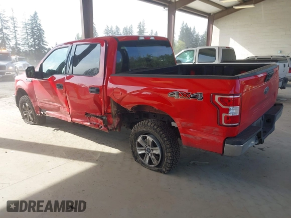 2018 Ford F-150 XL with VIN 1FTEW1EBXJKE16406, listed as a IAAI auction lot 42127221 with 97,408 mi miles. Bid and sale history available at carsss.com. Image 3.
