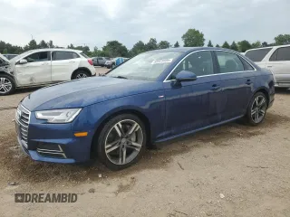 2018 Audi A4 Premium Plus with VIN WAUENAF44JN001239, listed as a Copart auction lot 58923405 with 36,211 mi miles and Salvage title. Bid and sale history available at DreamBid. Image 1.