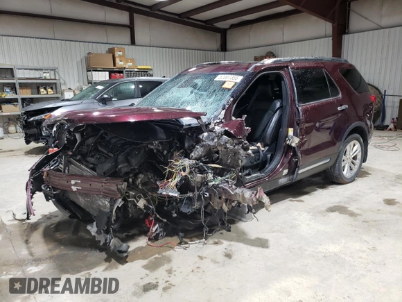 2019 Ford Explorer Limited with VIN 1FM5K8F8XKGA49935, listed as a Copart auction lot 52007355 with 44,999 mi miles and Salvage Title. Bid and sale history available at DreamBid. Image 1.