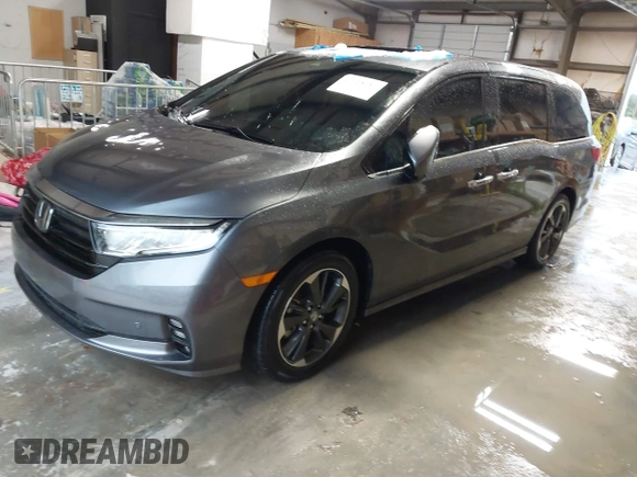 2024 Honda Odyssey Elite with VIN 5FNRL6H97RB031524, listed as a IAAI auction lot 41928350 with 11,681 mi miles. Bid and sale history available at carsss.com. Image 2.