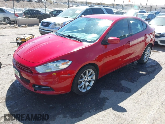 2013 Dodge Dart Rallye with VIN 1C3CDFBHXDD123590, listed as a IAAI auction lot 41892001 with 135,845 mi miles. Bid and sale history available at carsss.com. Image 2.