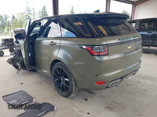2021 Land Rover Range Rover Sport SVR with VIN SALWZ2RE1MA781663, listed as a IAAI auction lot 42383778 with Not provided miles and . Bid and sale history available at DreamBid. Image 3.