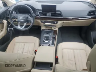 2018 Audi Q5 Premium with VIN WA1ANAFY4J2227815, listed as a Copart auction lot 48627415 with 0 mi miles and Salvage Title. Bid and sale history available at carsss.com. Image 8.