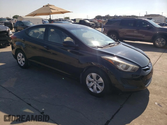 2016 Hyundai Elantra SE with VIN 5NPDH4AE6GH788680, listed as a Copart auction lot 66854804 with 113,073 mi miles and Salvage title. Bid and sale history available at DreamBid. Image 4.