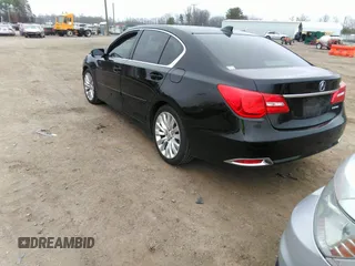 2014 Acura RLX Tech Pkg with VIN JH4KC1F56EC007418, listed as a IAAI auction lot 41790185 with 130,288 mi miles. Bid and sale history available at carsss.com. Image 3.