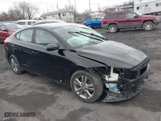 2017 Hyundai Elantra SE with VIN KMHD84LF1HU206221, listed as a IAAI auction lot 42048576 with 1 mi miles. Bid and sale history available at carsss.com. Image 1.