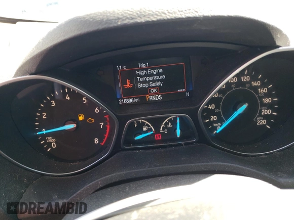 2017 Ford Escape SE with VIN 1FMCU0GD9HUA55234, listed as a Copart auction lot 54173385 with 216,896 mi miles and Clean Title. Bid and sale history available at DreamBid. Image 9.