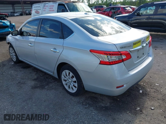 2013 Nissan Sentra SV with VIN 3N1AB7APXDL699460, listed as a IAAI auction lot 41988177 with 92,251 mi miles. Bid and sale history available at carsss.com. Image 3.