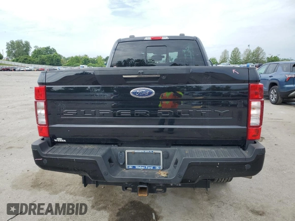 2022 Ford F-250 XL with VIN 1FT7W2BT7NED00032, listed as a Copart auction lot 58471275 with 54,041 mi miles and Salvage title. Bid and sale history available at DreamBid. Image 6.