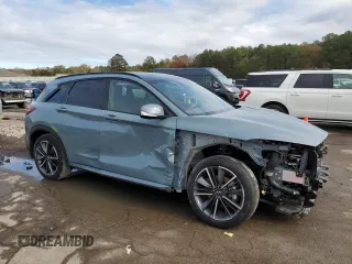 2024 Infiniti QX50 Sport with VIN 3PCAJ5FA2RF107869, listed as a Copart auction lot 82900624 with 545 mi miles and Salvage title. Bid and sale history available at DreamBid. Image 4.