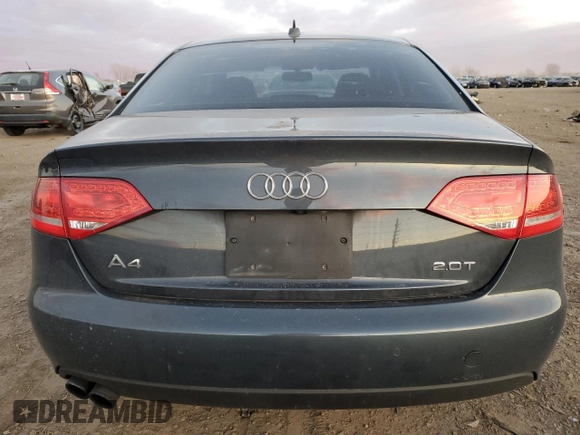 2010 Audi A4 2.0T Premium Plus with VIN WAUEFAFL1AN033747, listed as a Copart auction lot 82787894 with 92,786 mi miles and Salvage Title. Bid and sale history available at carsss.com. Image 6.