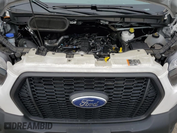 2023 Ford Transit with VIN 1FTBF2YG9PKA02445, listed as a Copart auction lot 64476254 with 24,922 mi miles and Salvage Title. Bid and sale history available at DreamBid. Image 12.