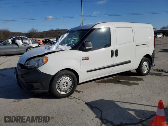 2017 Ram ProMaster City Cargo Van Tradesman with VIN ZFBERFAB4H6E21507, listed as a Copart auction lot 46159765 with 140,260 mi miles and Salvage Title. Bid and sale history available at carsss.com. Image 1.