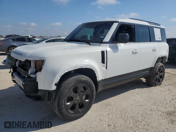 2022 Land Rover Defender with VIN SALE3ERU5N2070582, listed as a Copart auction lot 69754104 with 19,158 mi miles and Salvage title. Bid and sale history available at DreamBid. Image 1.
