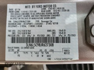 2018 Lincoln MKZ Select с VIN 3LN6L5C98JR627308, выставлен на аукционе Copart как лот 59368085 с пробегом 80 378 миль миль и Списание • Salvage title. История ставок и продаж доступна на DreamBid. Изображение 12.