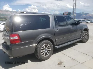 2017 Ford Expedition EL XLT with VIN 1FMJK1JT4HEA70933, listed as a Copart auction lot 67959084 with 144,220 mi miles and Salvage Title. Bid and sale history available at carsss.com. Image 3.