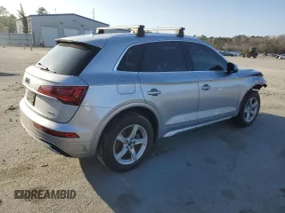 2021 Audi Q5 Premium with VIN WA1AAAFY5M2005042, listed as a Copart auction lot 46650665 with 47,918 mi miles and Salvage Title. Bid and sale history available at carsss.com. Image 3.