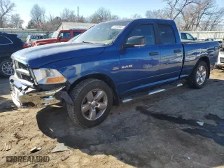 2009 Dodge Ram 1500 SLT with VIN 1D3HB18T49S738202, listed as a Copart auction lot 42455955 with 217,610 mi miles and Salvage Title. Bid and sale history available at carsss.com. Image 1.