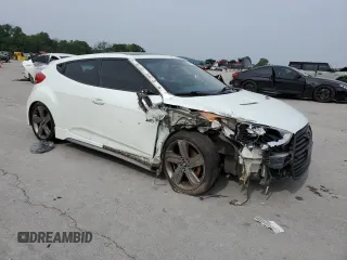2015 Hyundai Veloster Turbo with VIN KMHTC6AE5FU234987, listed as a Copart auction lot 60449085 with 96,811 mi miles and Clean title. Bid and sale history available at DreamBid. Image 4.