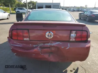 2007 Ford Mustang Deluxe with VIN 1ZVFT80N375240875, listed as a Copart auction lot 42513745 with 161,110 mi miles and Salvage Title. Bid and sale history available at carsss.com. Image 6.