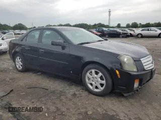 2007 Cadillac CTS with VIN 1G6DM57TX70129217, listed as a Copart auction lot 77952324 with 75,517 mi miles and Salvage Title. Bid and sale history available at carsss.com. Image 4.
