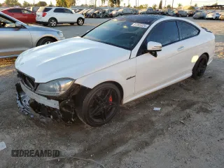 2013 Mercedes-Benz C-Class C 63 AMG with VIN WDDGJ7HB2DG071519, listed as a Copart auction lot 81365824 with 95,097 mi miles and Salvage Title. Bid and sale history available at carsss.com. Image 1.